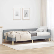 Struttura Letto Angolare con Materasso 2 pz-Giroletto con materasso Grigio chiaro 131984