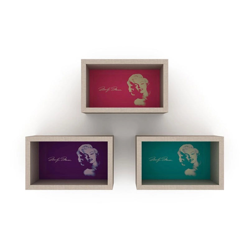Quadro rettangolare Monroe decorazione murale cm 36 x 18 x 22 h EFFEZ