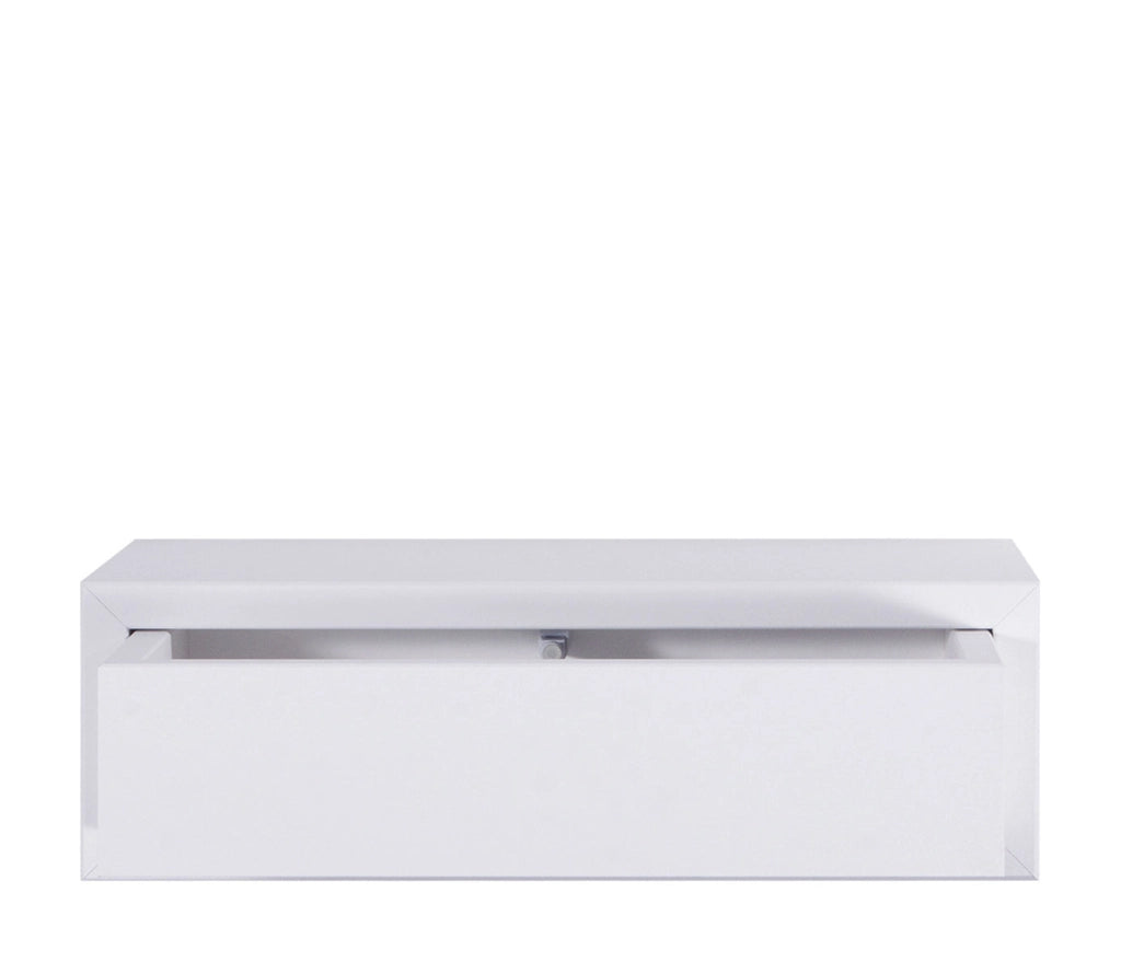 Mensola da Parete 1 Cassetto 45x13,4x23,7 cm in Fibra di Legno Lego Maxi Bianco