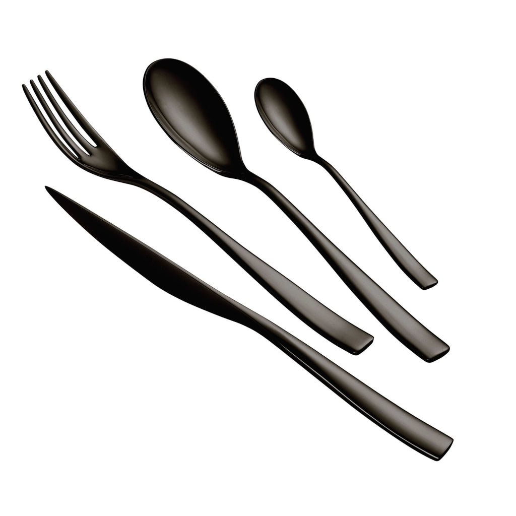 Servizio Set di Posate 24 Pezzi in Acciaio 18/10 PVD Eme Etoile Black