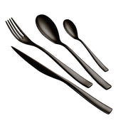 Servizio Set di Posate 24 Pezzi in Acciaio 18/10 PVD Eme Etoile Black