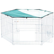 RECINTO PER ANIMALI DOMESTICI CON COPERTURA IMPERMEABILE 6 MODULI 59 X 60CM