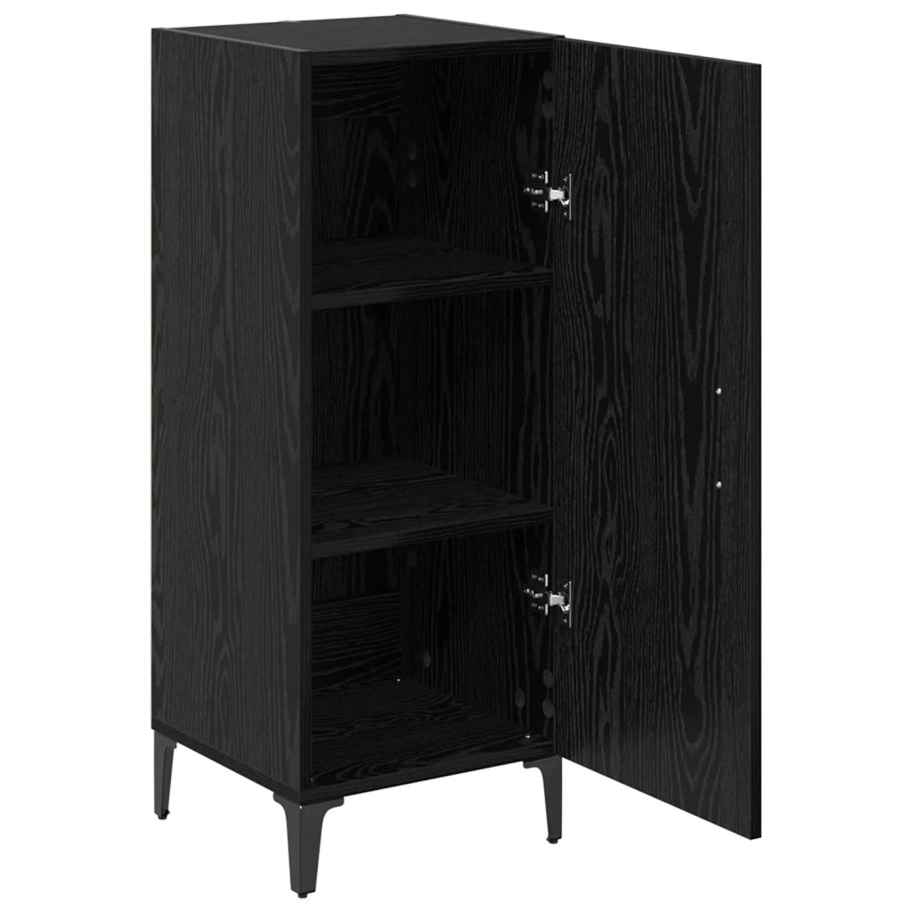 Credenza Rovere Nero 34,5 x 34 x 90 cm Legno multistrato 880927