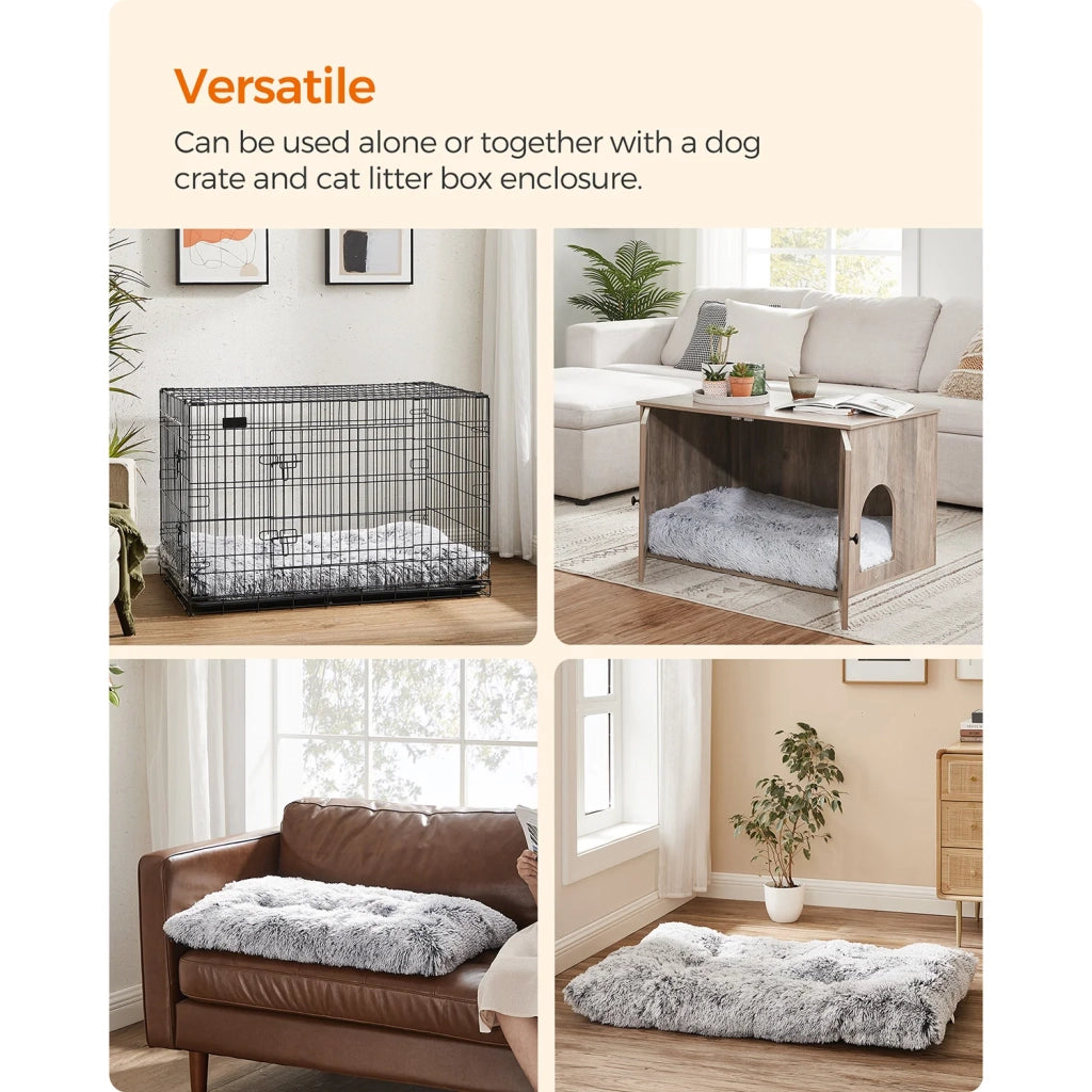 Cuccia per cani/divano letto per animali domestici imbottitura morbida lavabile in lavatrice cuscino per cani 80 x 50 cm grigio 12_0006798