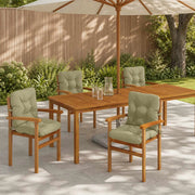 Cuscini per Sedia Alta in 4 Pezzi VIANEN 4 pcs 100% Poliestere 953786