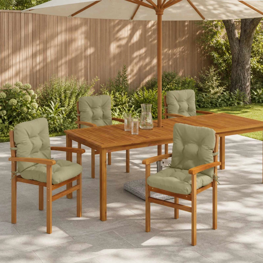 Cuscini per Sedia Alta in 4 Pezzi VIANEN 4 pcs 100% Poliestere 953786