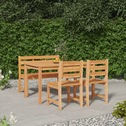 Set da Pranzo per Giardino 4 pz in Legno Massello di Teak cod mxl 44586