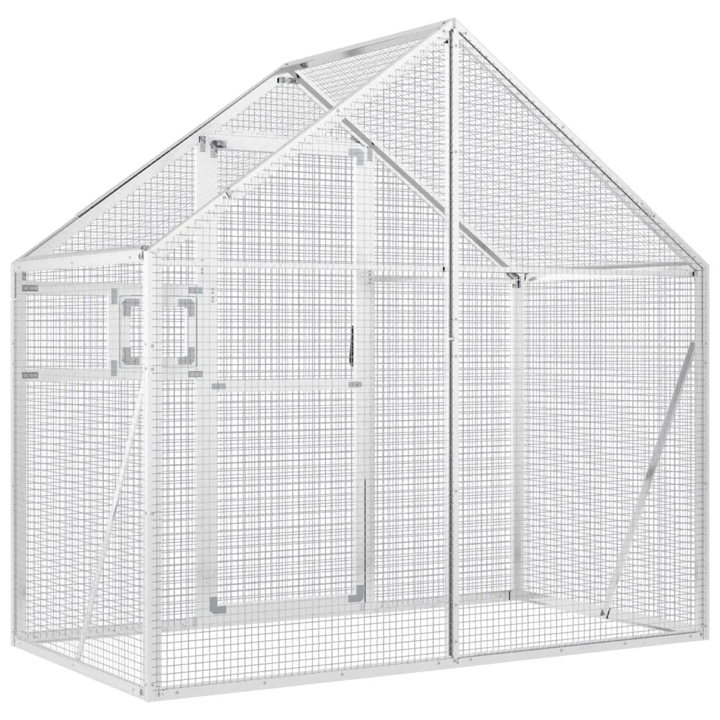 Voliera Argento 179x100x185 cm in Alluminio CFW9130400