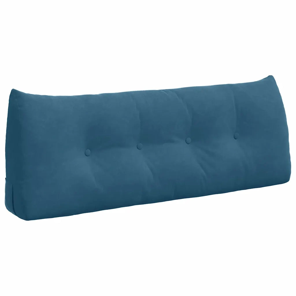 Cuscino per Schiena Blu 120 x 24 x 50 cm Velluto