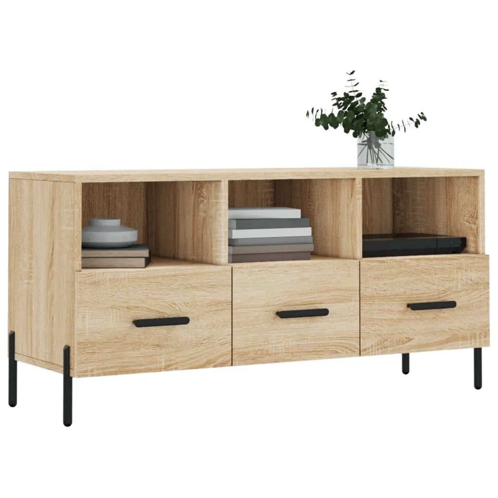 Mobile Porta TV-Mobile per TV-Credenza TV Rovere Sonoma 102x36x50 cm in Legno Multistrato 434487