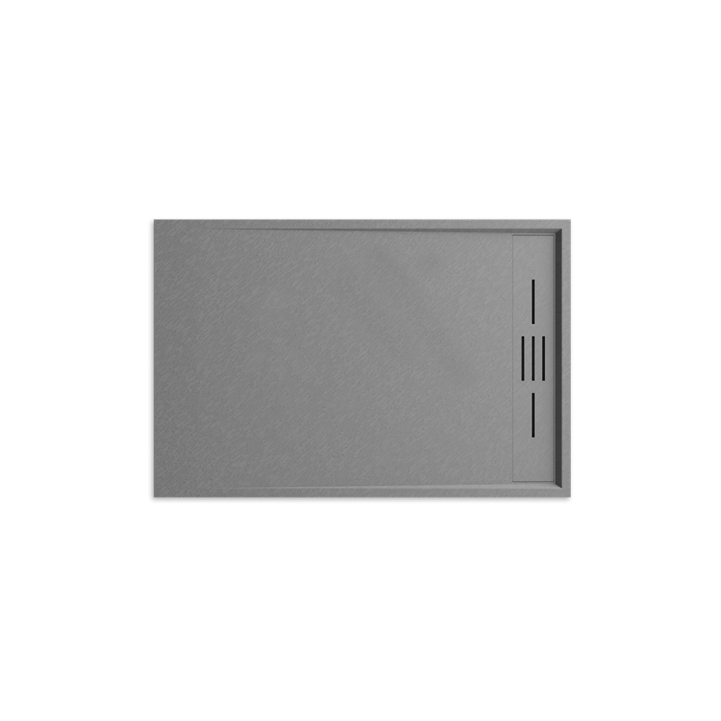 Piatto doccia 70x140 effetto pietra colore grigio | Spanios