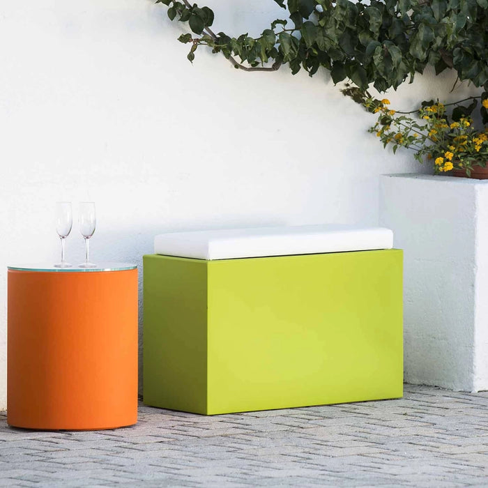 Panchetta Roomy In Resina Rettangolare 80x35 CM Marrone