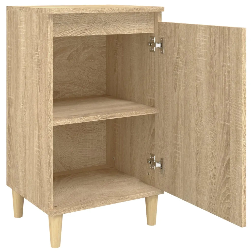 Set di 2 Comodini | Armadio da Notte | Mobiletto da notte Rovere Sonoma 40x35x70 cm in Legno Multistrato
