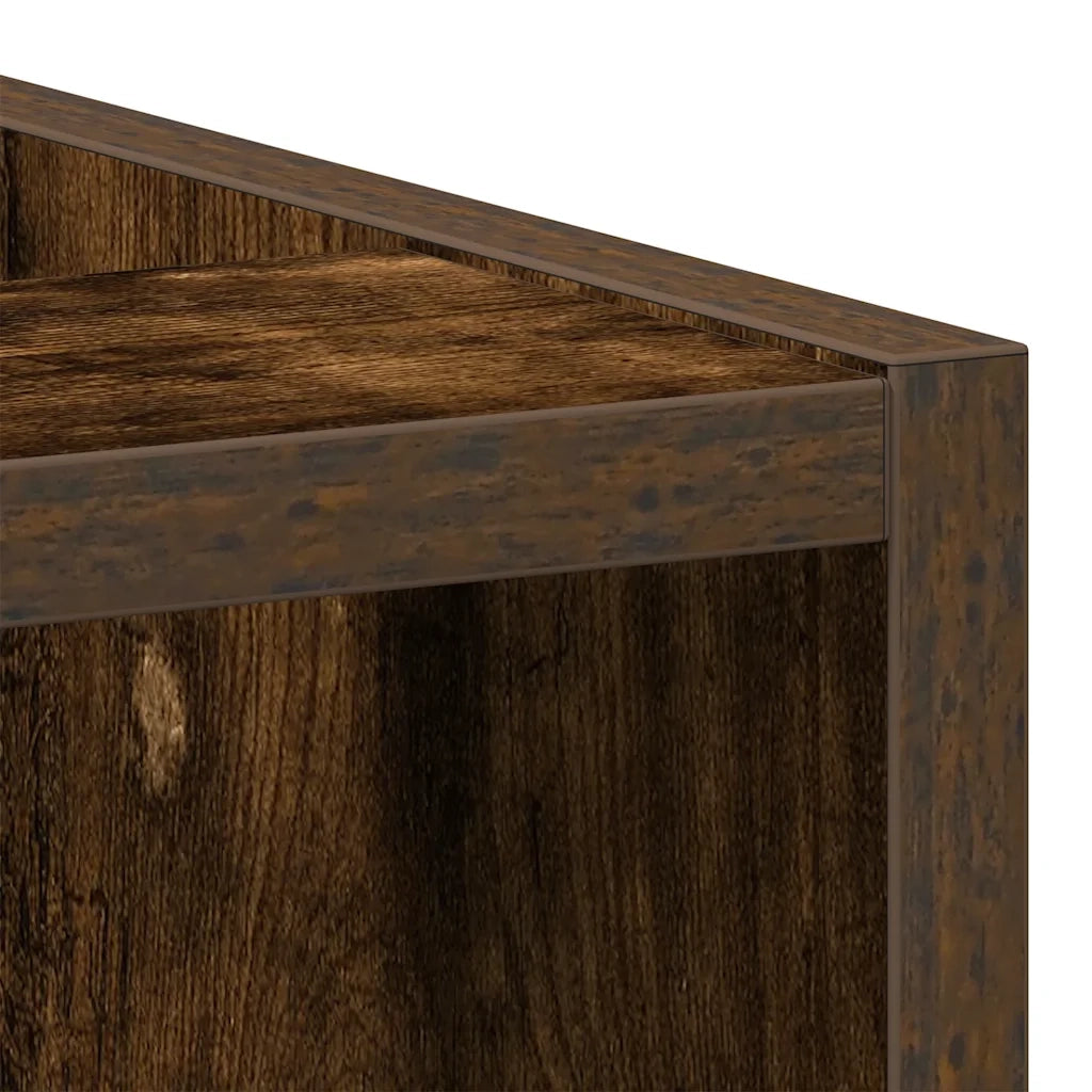 vidaXL Armadio Inferiore “Riga” Rovere Fumo 20x44,5x81,5 cm