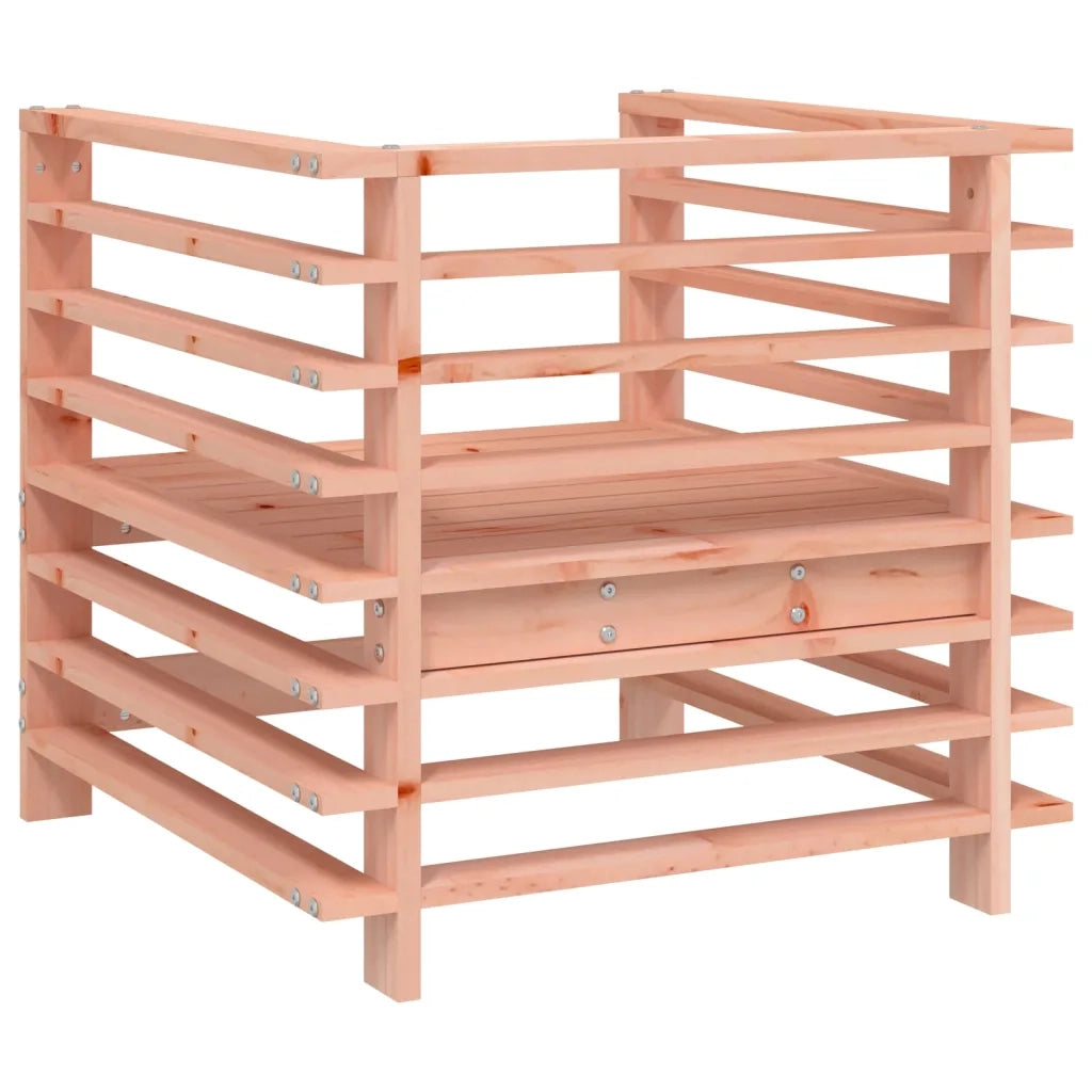 Sedia da patio-Sedie da Giardino 2 pz in Legno Massello di Douglas 744844