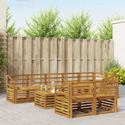 Set divani 9 pcs Naturale Legno di Acacia Massello 3375064