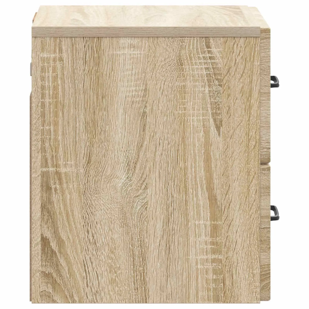 Mobiletto da notte a muro Rovere Sonoma 34,5 x 33 x 40 cm 899319