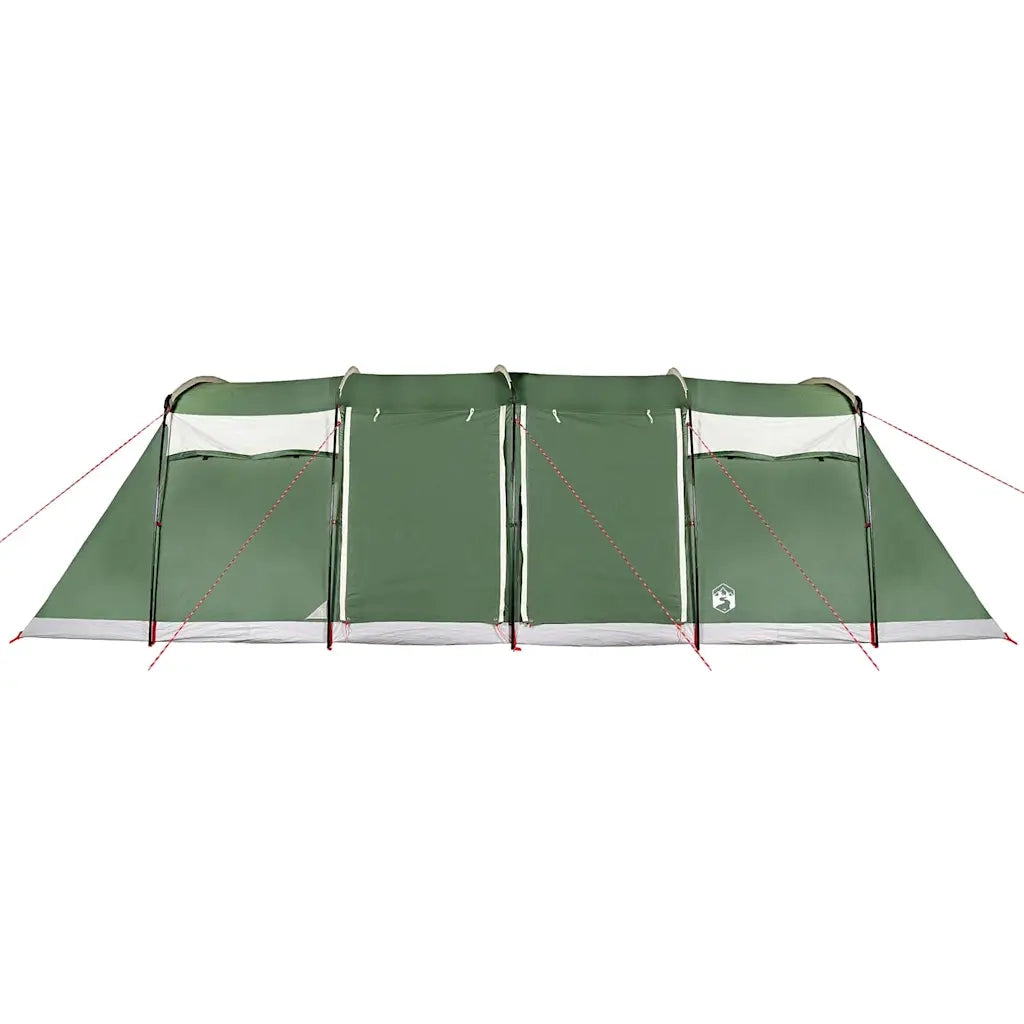 Tenda Familiare a Tunnel per 10 Persone Verde Impermeabile