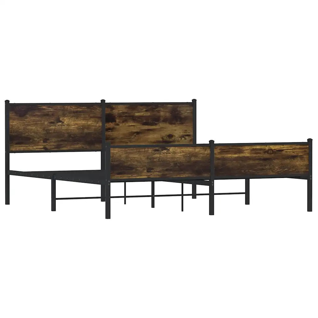 Giroletto senza Materaso in Metallo Rovere Fumo 183x213 cm 3301388