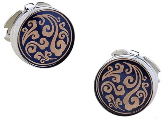 Cufflink Heren in Argento - Cufflink in Ottone Duraturo - Cufflink con Galvanizzazione - Cufflink Ideale per Matrimoni e Eventi di Lavoro