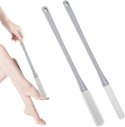 Set di spazzole per il pediluvio - 2 pezzi - spazzola per il pediluvio - spazzola per i piedi - doccia - 40 cm - lunga lama - silicone morbido - cura dei piedi - spazzola per il piede