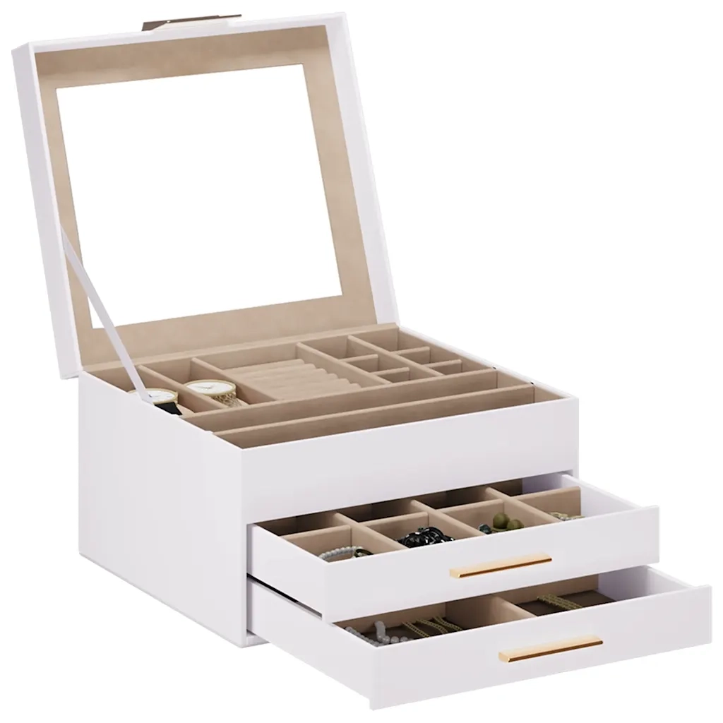 Portagioie 3 Strati Bianco 23x20,5x14 cm 4103557