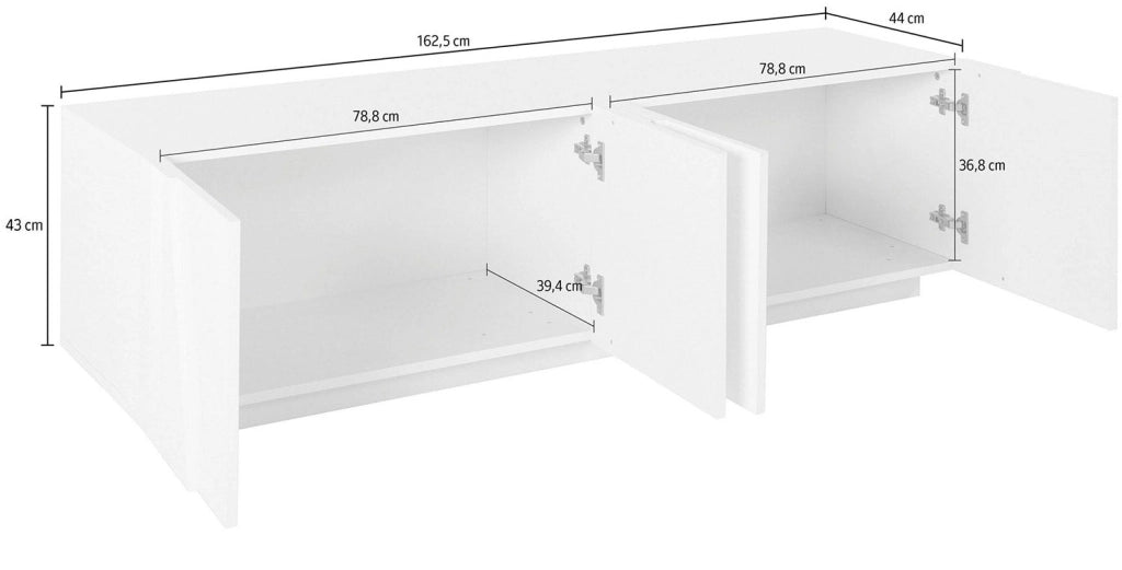 Mobile TV 4 Ante 162,4x44,2x46 cm Ping Ardesia