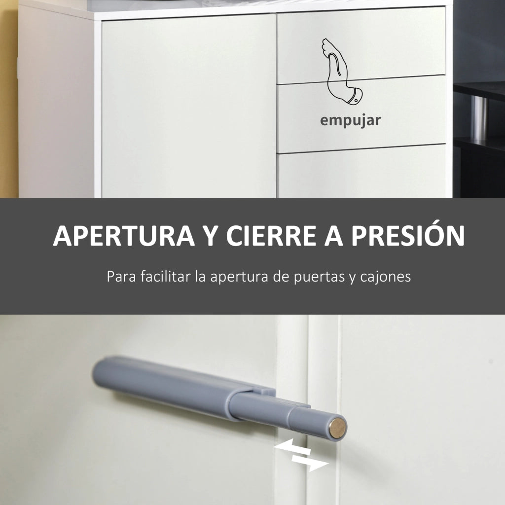 Armadio con ante e cassetti ¨C zephmum ¨C Bianco 79x36x74 cm