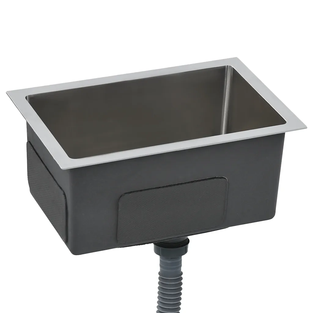 Lavello da Cucina Lavorato a Mano con Filtro in Acciaio Inox cod mxl 53392