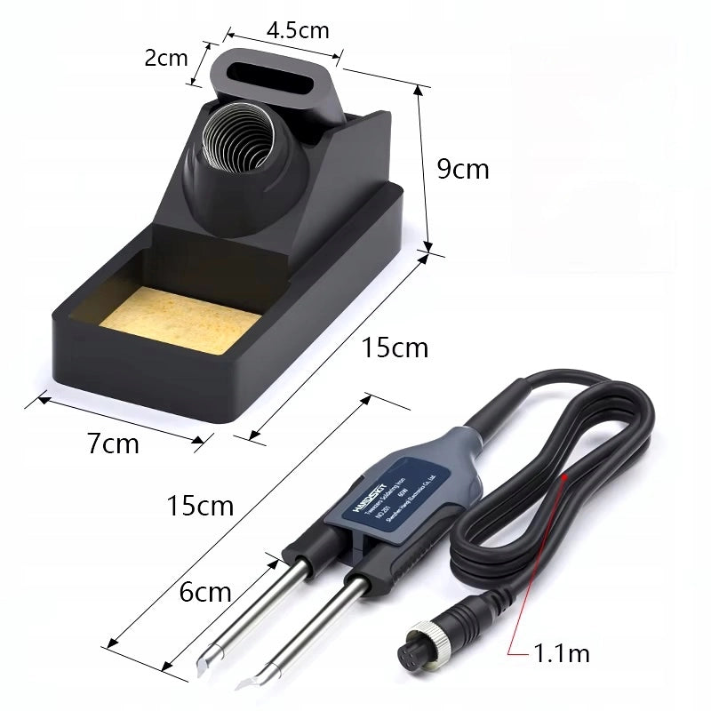 Stazione Saldante 2 in 1 T12 Rosfix Handskit – Controllo Temperatura OLED 150-480°C, 120W