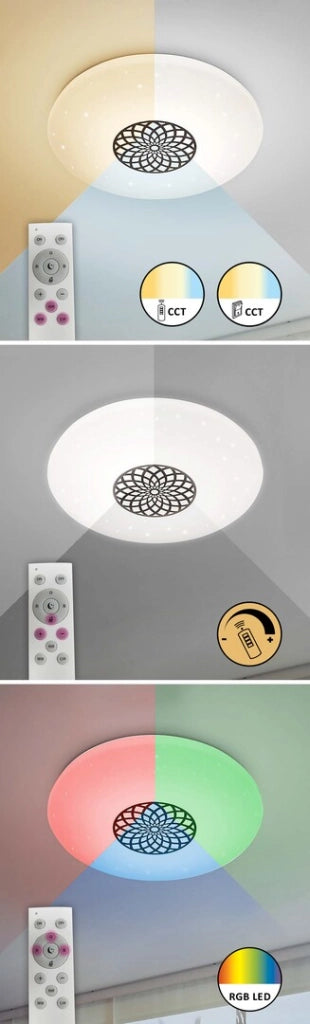 Plafoniera LED RGB WiFi 24W 39,5cm Ophelia Rabalux