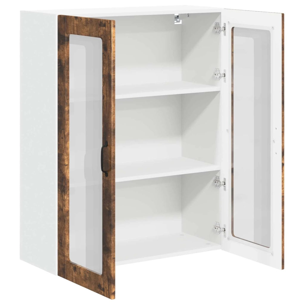 Pensile cucina con porta Lucca Rovere Fumo 80 x 31 x 100 cm 885160