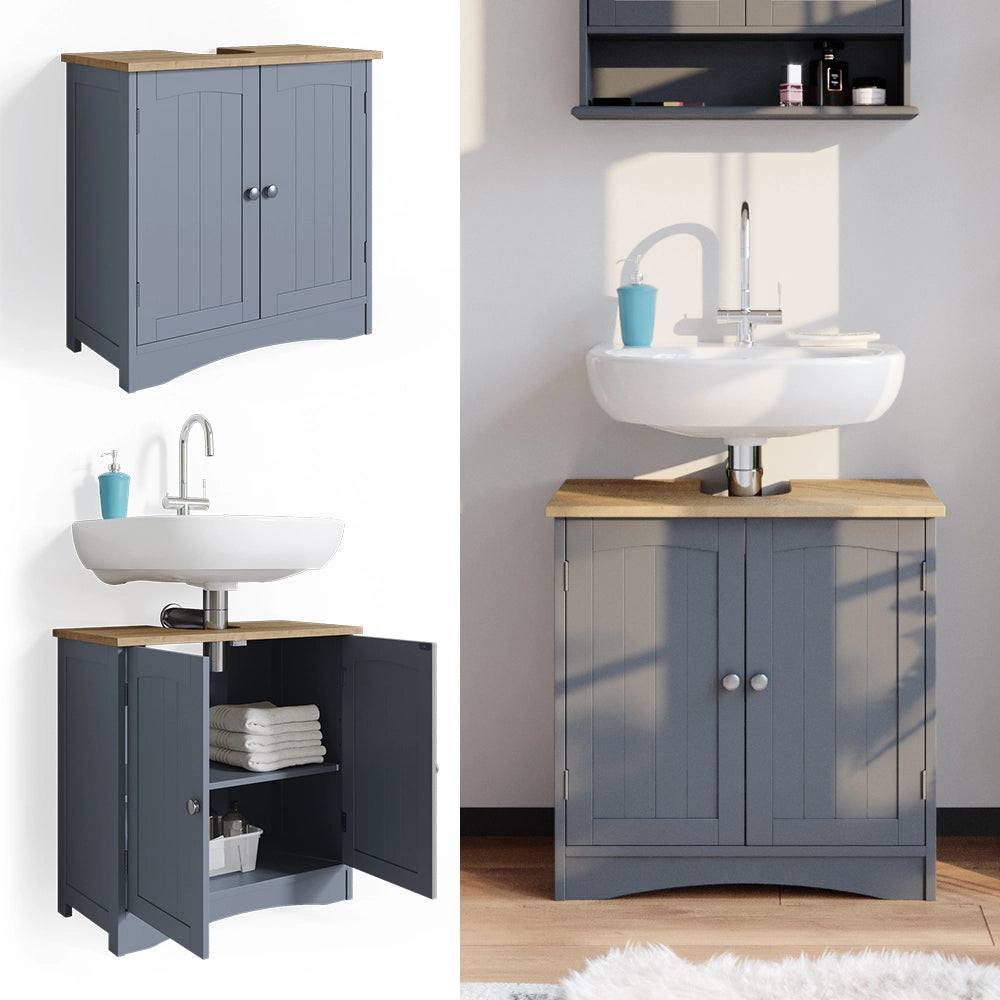 Vicco Mobile sottolavabo per bagno Grigio 60 x 60 cm