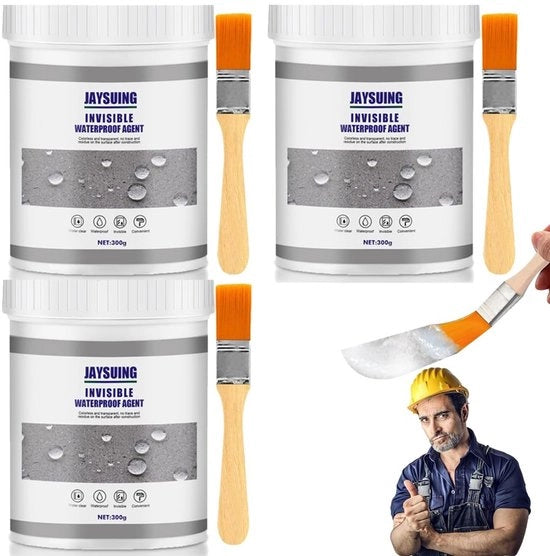 Lijm trasparente impermeabile, sostanza attiva anti-leak, sigillatura impermeabile, impermeabile, inosservabile, per pavimenti, pareti, coperture, 900 g