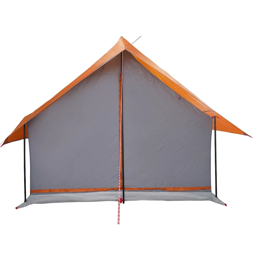 vidaXL Tenda da Campeggio 5 Persone Grigio e Arancione Impermeabile
