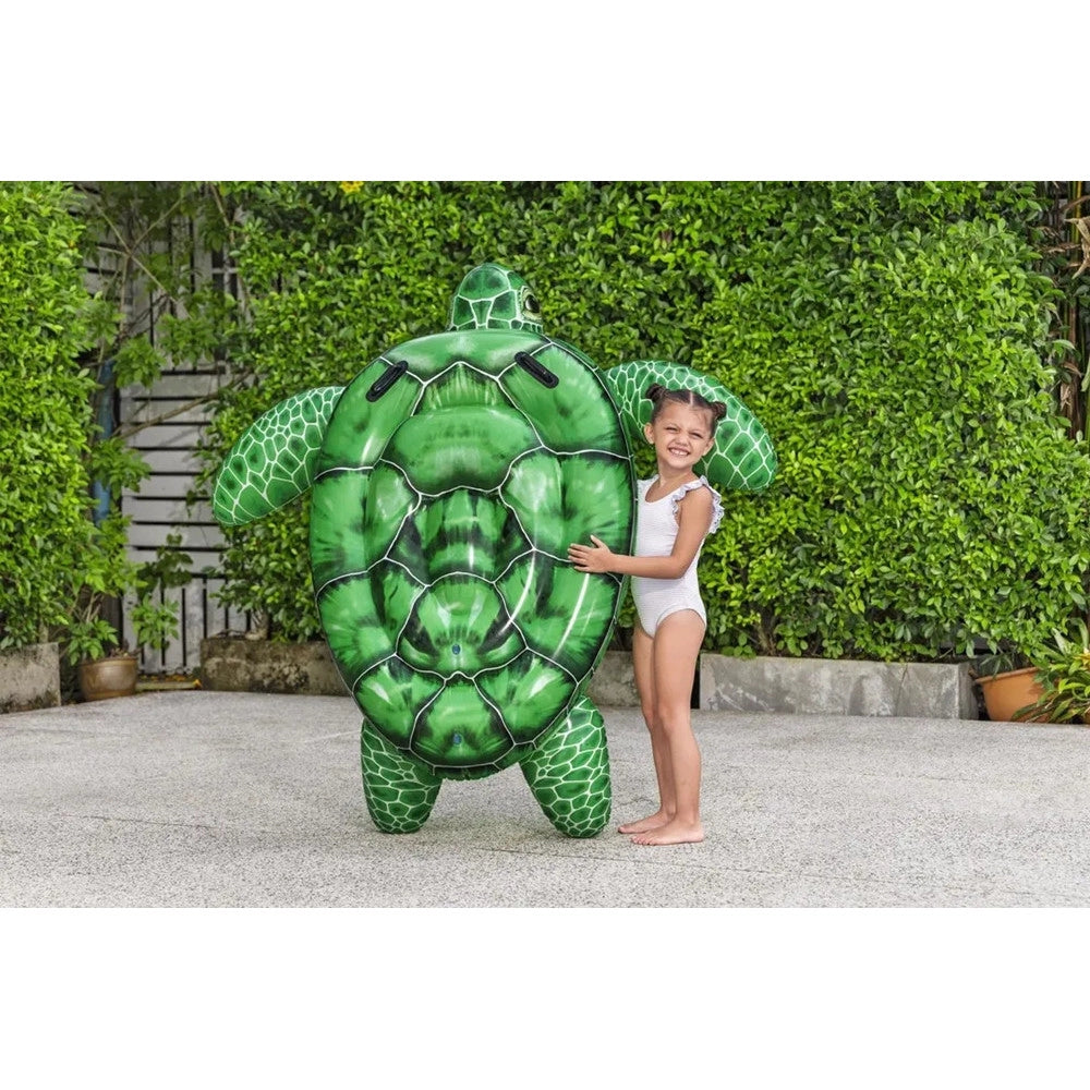 Trade Shop - Tartaruga Galleggiante Da Piscina Spiaggia Pvc Gonfiabile Cavalcabile Tidal Turtle 41524 -