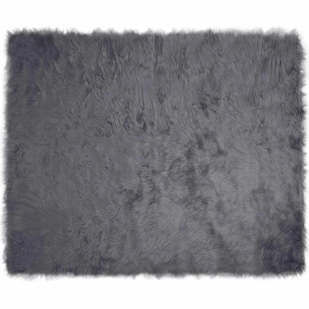 Tappeto in finta TAFALLA Antracite 200 x 280 cm Poliestere