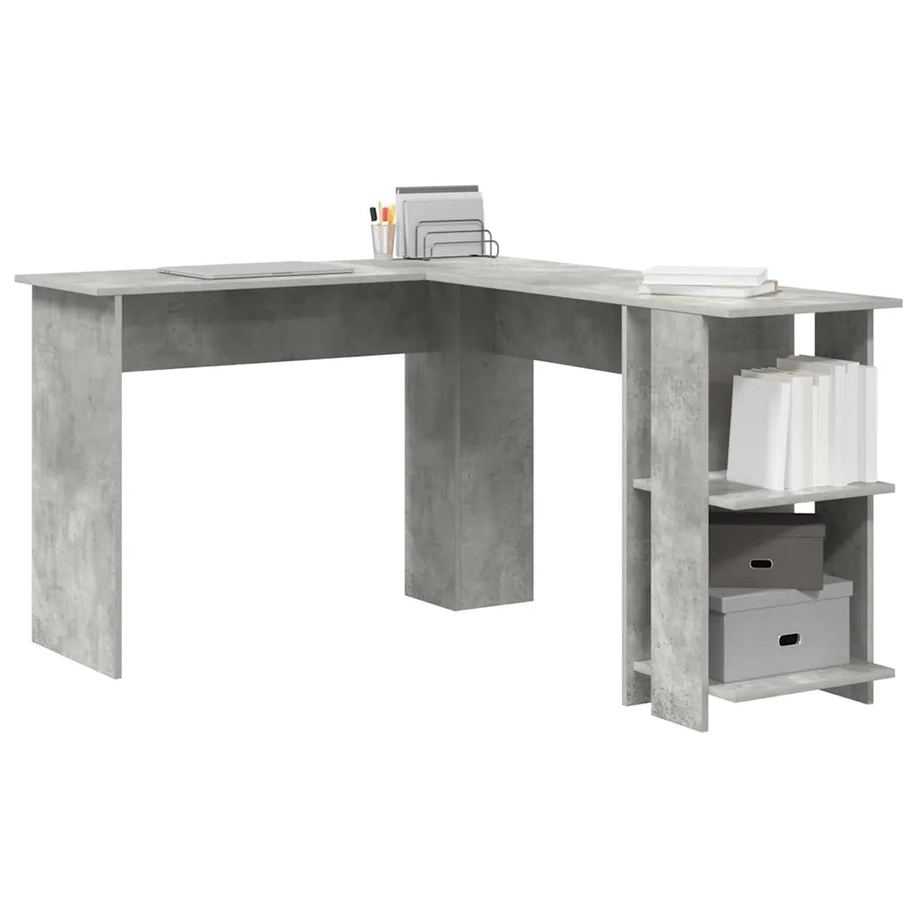 Scrivania ad angolo Grigio cemento 140 x 113,5 x 75 cm 869557