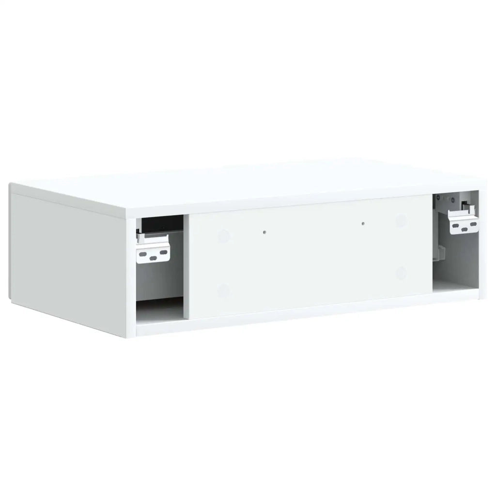 Tavolino da Parete Laterale Bianco 59 x 34,5 x 17 cm 898995