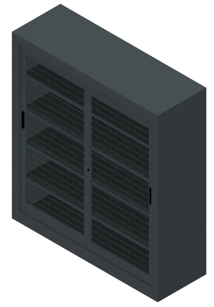 Armadio archiviazione da ufficio in metallo con piani interni cm. 150x60x200H