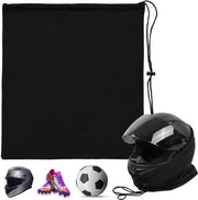 Tas da protezione per la testa con chiusura a cordinaccio - Nero - Poliestere - Leggero - Grande capacità - 44 x 48 cm - Coprielmo