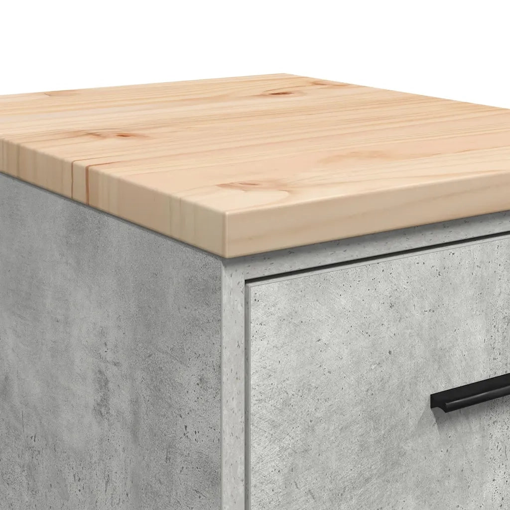vidaXL Armadietto da Garage Grigio cemento 40x51x85 cm