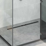 Scarico doccia con copertura in vetro e sifone a 360° 90 cm 42015977