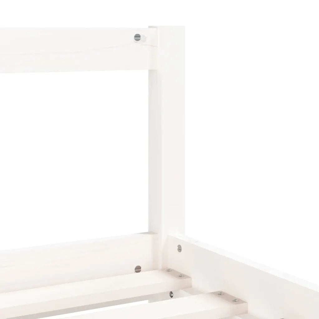 Giroletto per Bambini-Struttura Letto Bambini Bianco 90x200cm in Legno Massello di Pino 569720