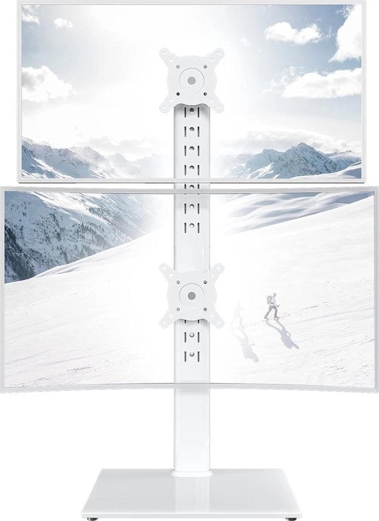 Standarizzatore per Doppio Monitor da 13 a 34 Pollici - Elevatore Ergonomico, Regolabile e Spazievolutivo