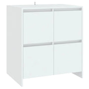Buffet credenza cassettiera armadio mobile contenitore organizer per cucina soggiorno salotto 70 x 41 x 75 cm legno ingegnerizzato bianco 02_0030497