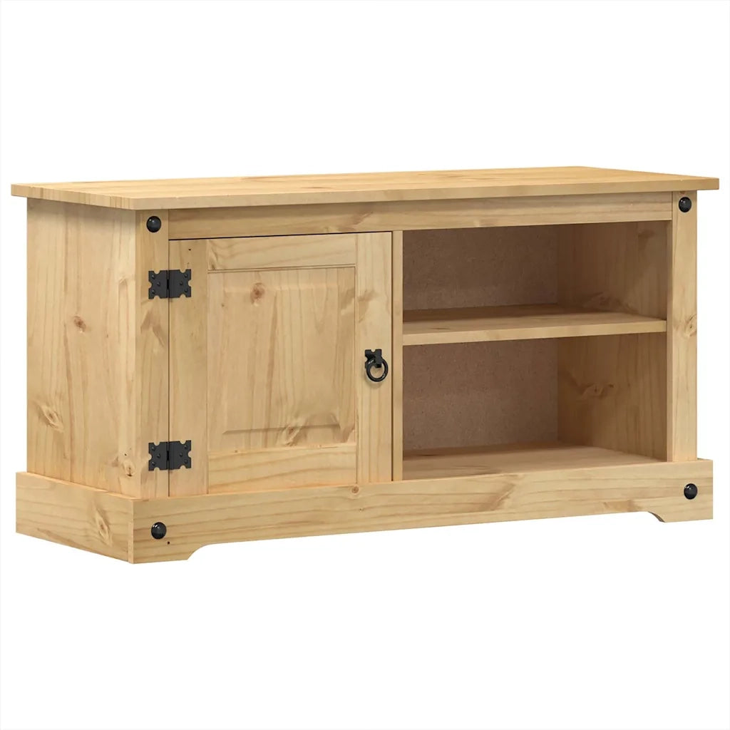 Mobile Porta TV Corona 100x40x52 cm in Legno Massello di Pino 4005667