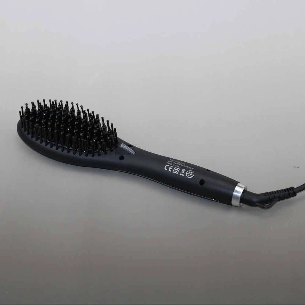 Trade Shop - Spazzola Per Capelli Professionale Elettrica Pettine Display Lcd Lisci Gm-2972 -