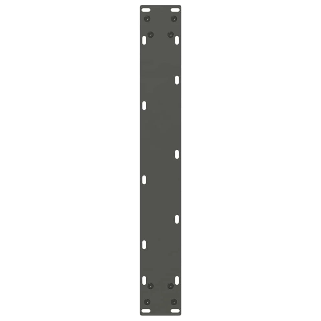 Set di 3 gambe regolabili per tavolo da pranzo a forma di U 70 x 73 cm aspetto moderno acciaio antracite 02_0057442