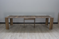 Consolle Allungabile 90-302x42x78 cm in Nobilitato Marrone